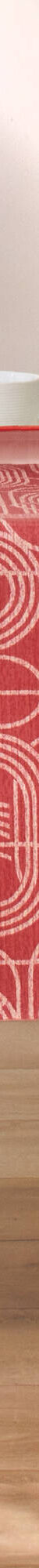 Tafellaken in toile cirée, grafische print (rood) Tafellaken in toile cirée, grafische print (rood)